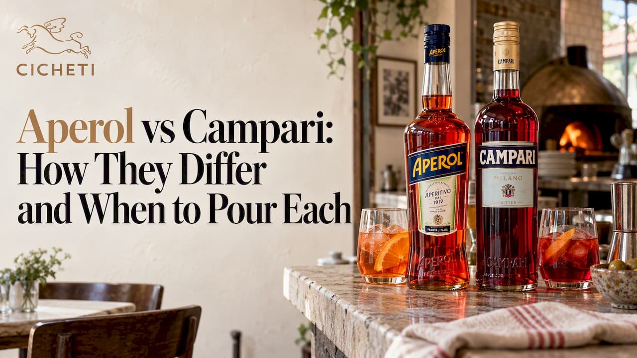 Aperol vs Campari: How They Differ and When to Pour Each